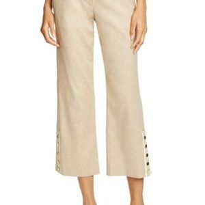 Veronica Beard Tan Cropped Pants